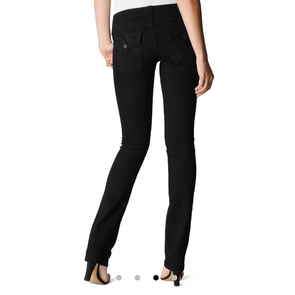 True Religion Billy Jeans Black Denim Pants Womens Fashion size 30 - Picture 2 of 11